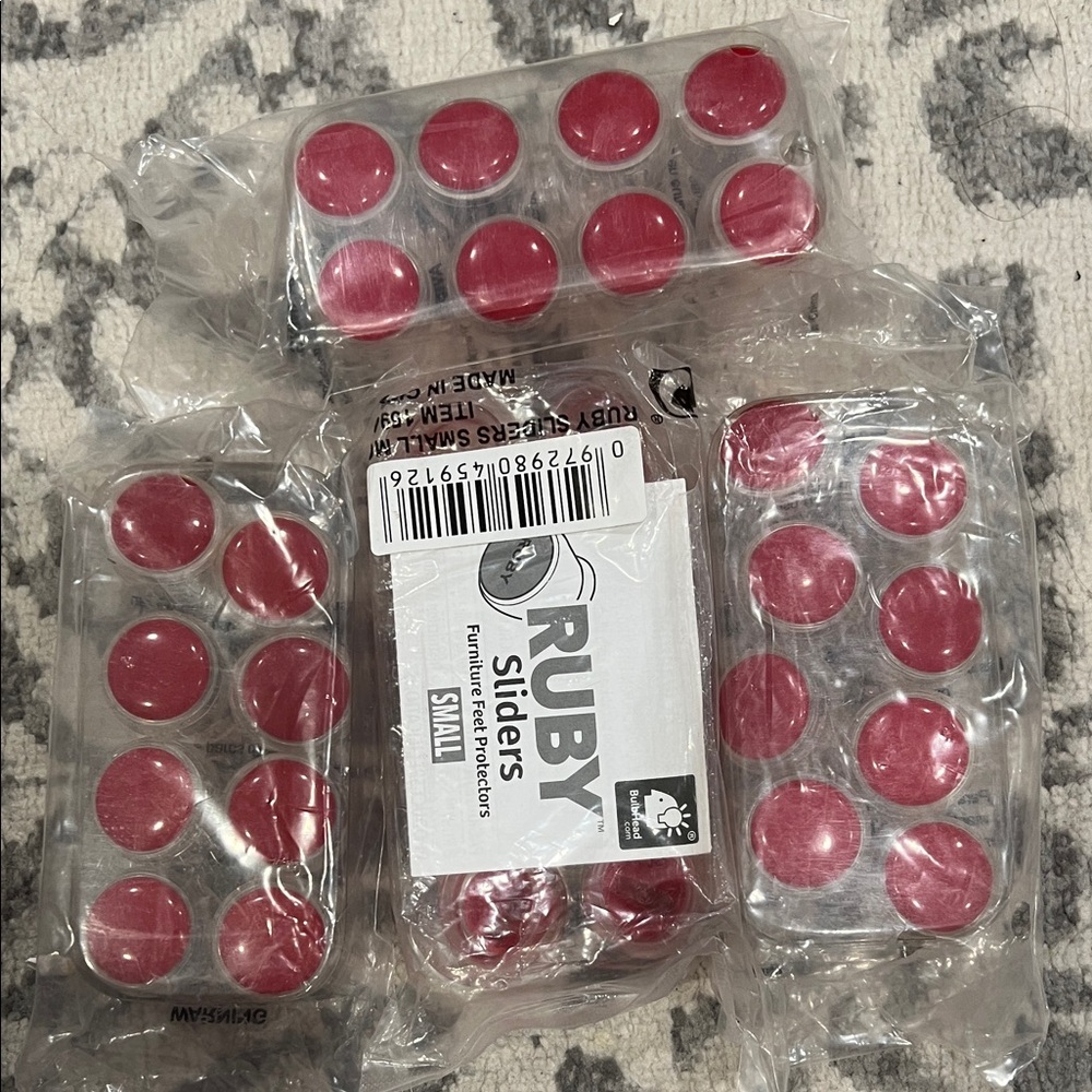 Ruby Red Sliders Protectors - Bundle of 3 pack (8pcs per pack)